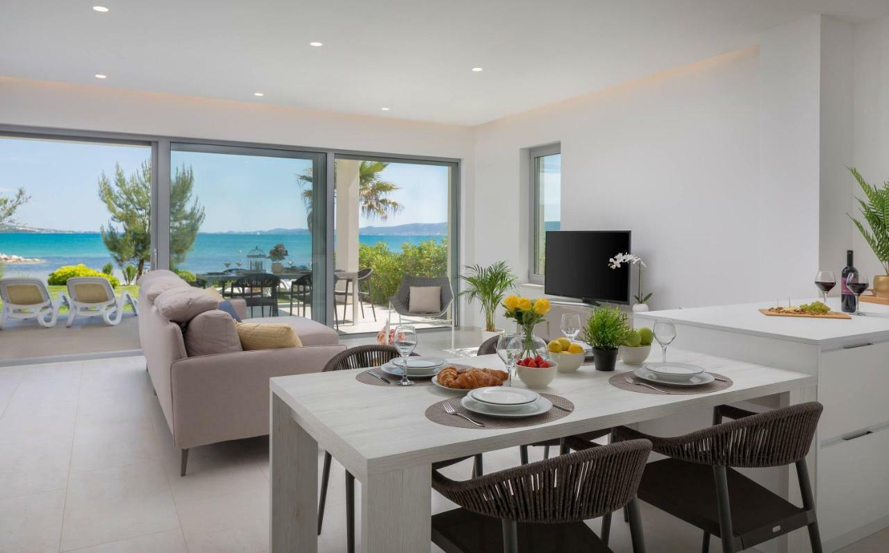 Luxury Design Beach Front Apartment Sukosan Bagian luar foto